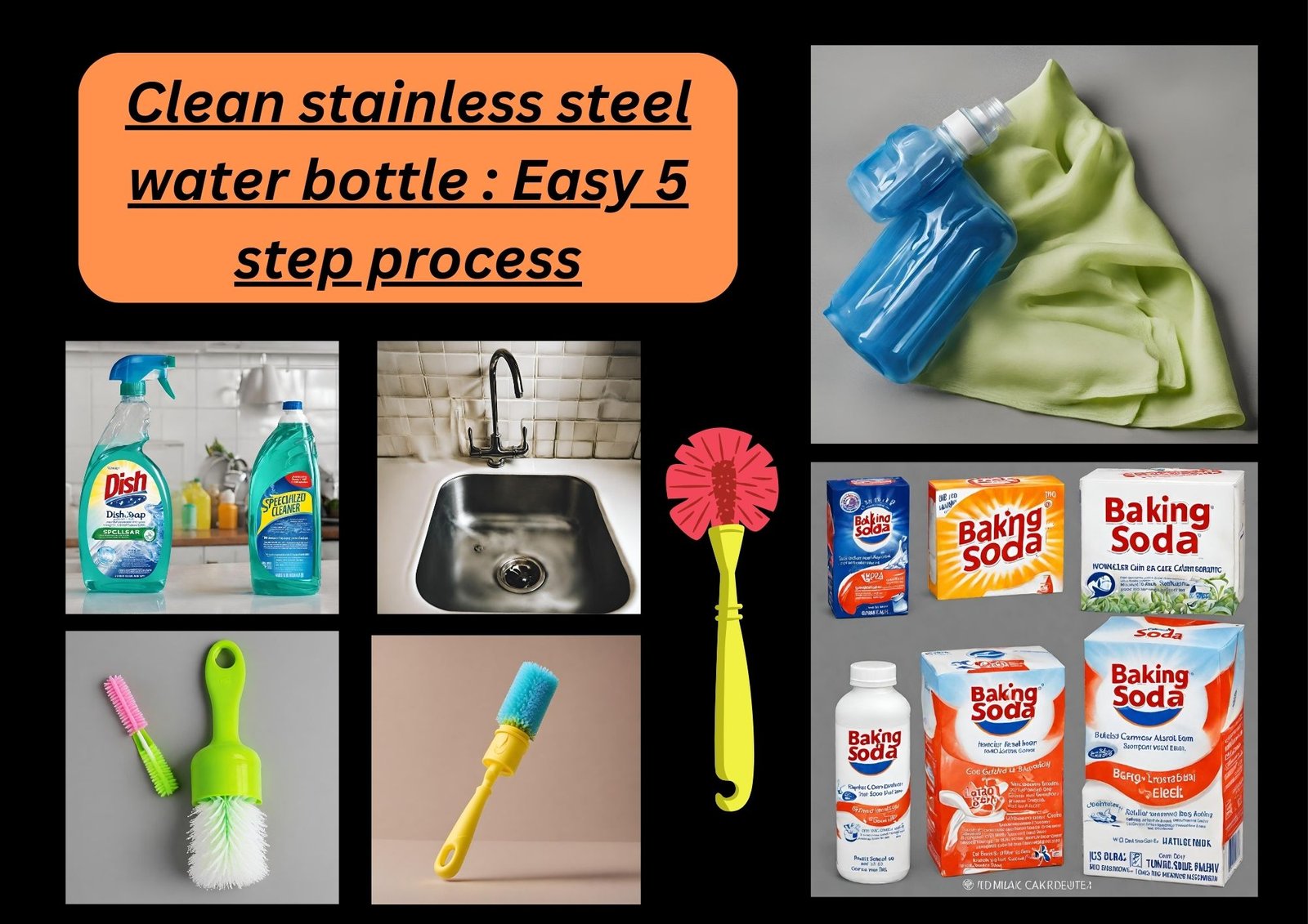 How to clean Steel Water Bottle